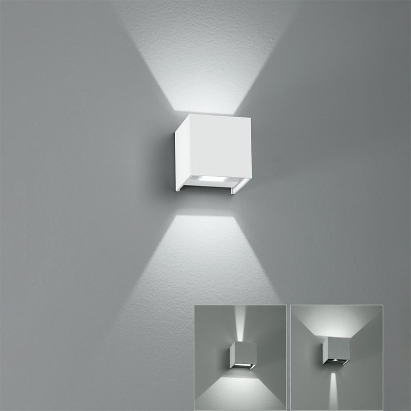 Applique LED luce regolabile in alluminio bianco , antracite grigio o corten IP54 CCT 10W 1200 lumen ALFA Applique LED luce regolabile in alluminio bianco , antracite grigio o corten IP54 CCT 10W 1200 lumen ALFA